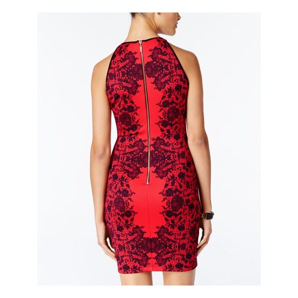 NWT B DARLIN Womens Red Sleeveless Short Party Body Con Dress 11\12 - Picture 2 of 3